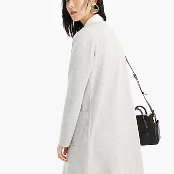 J.Crew Juliette collarless sweater-blazer dark gray - XXS - J6339 - Picture 4 of 4